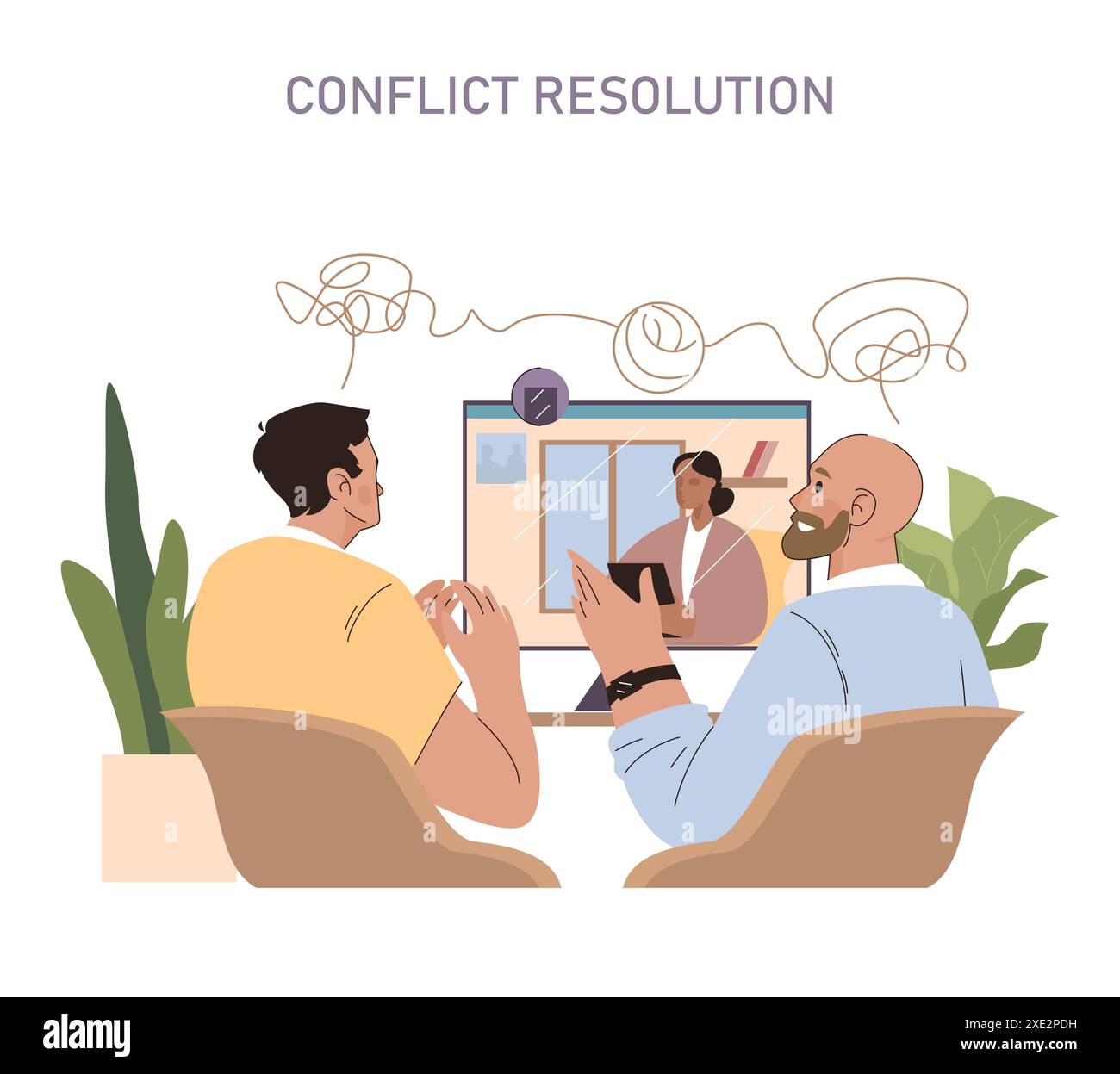 Constructive collaboration Stock Vector Images - Alamy