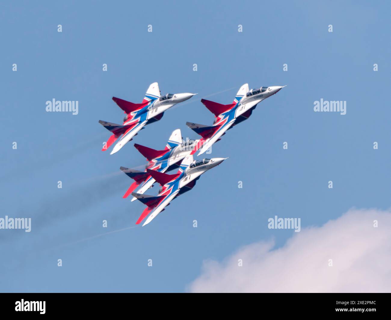 Moscow Russia Zhukovsky Airfield 25 July 2021: aerobatic team swifts ...