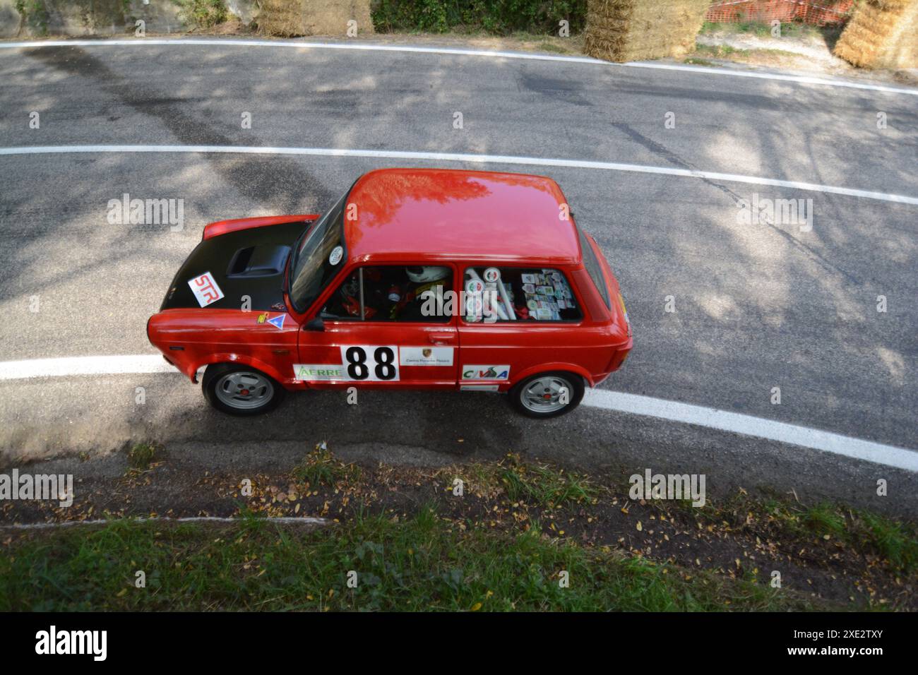 Autobianchi A 112 edition, sprint race in san bartolo pesaro Stock Photo