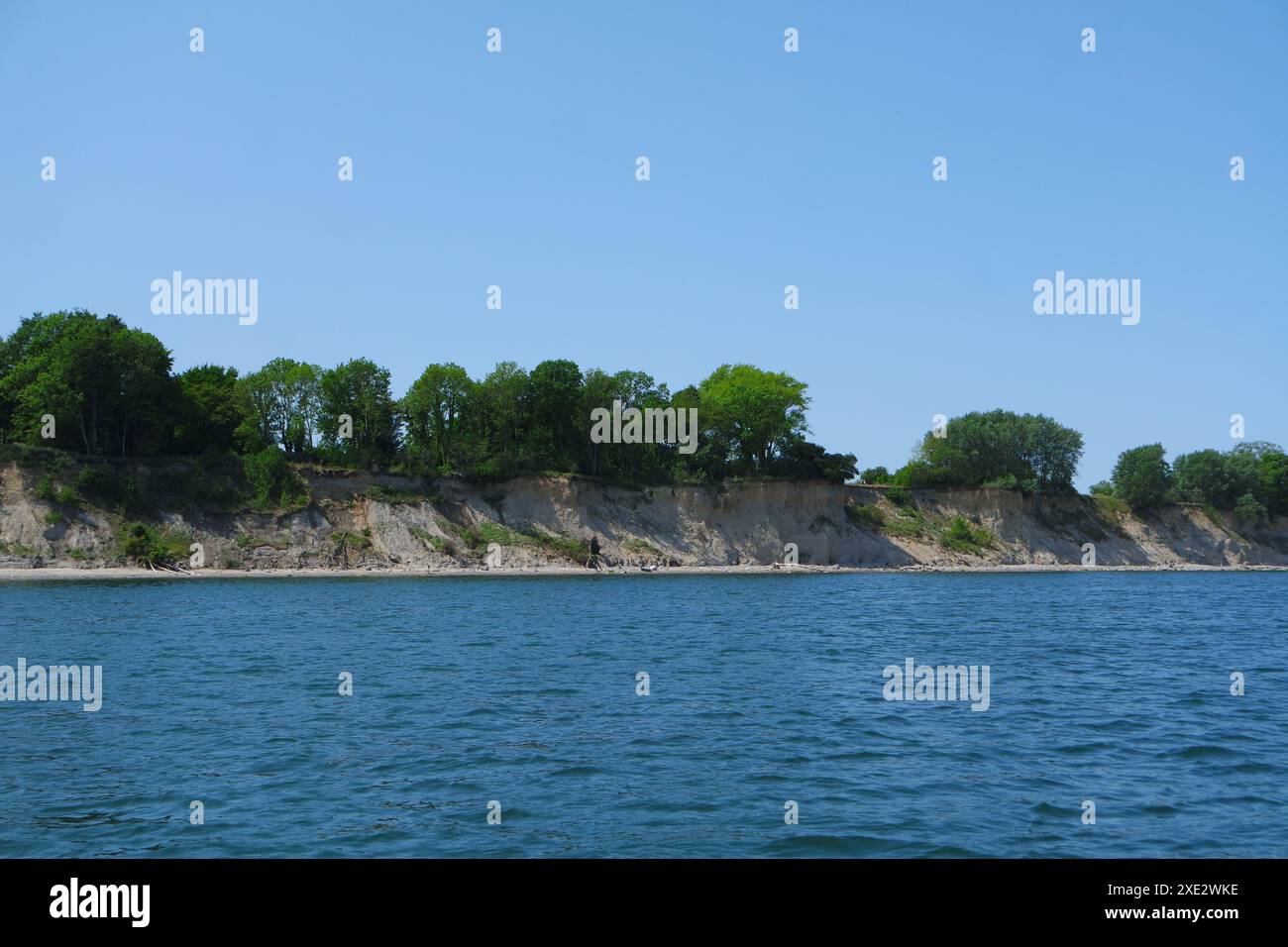 View of the Brodten cliffs Stock Photo