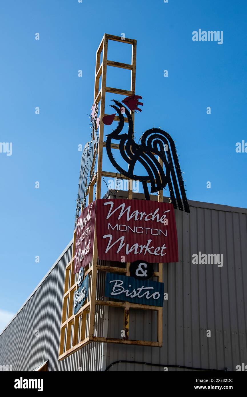 Moncton Market & Bistro on Westmorland Street in downtown Moncton, New Brunswick, Canada Stock Photo