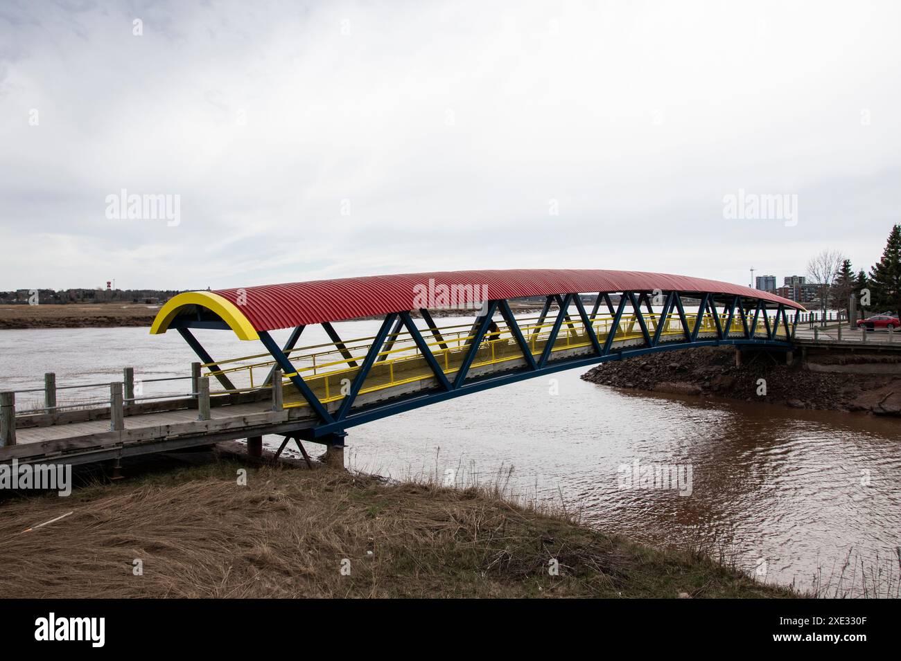 Halls Creek Pedestrian bridge connecting Moncton and Dieppe in New