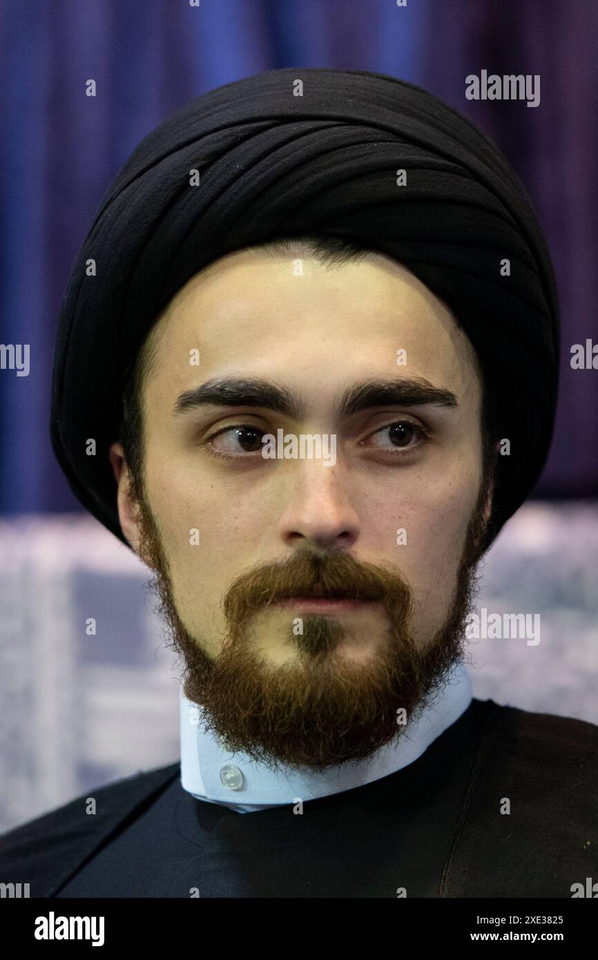 Tehran, Iran. 24th June, 2024. Ahmad Khomeini, grandson of Ruhollah ...