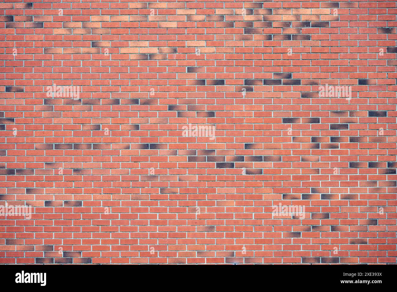 Background from a large red brick wall Stock Photo