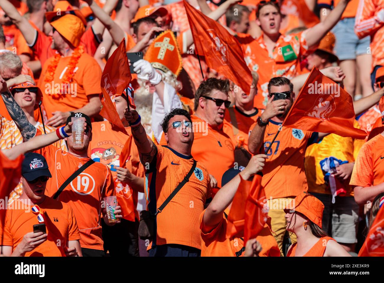 Netherlands fans during UEFA Euro 2024 Holland vs Austria, UEFA