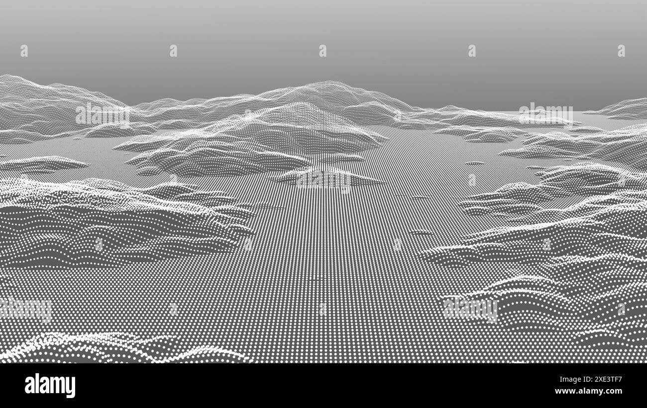 Grid lines particles blue abstract hi-res stock photography and images ...
