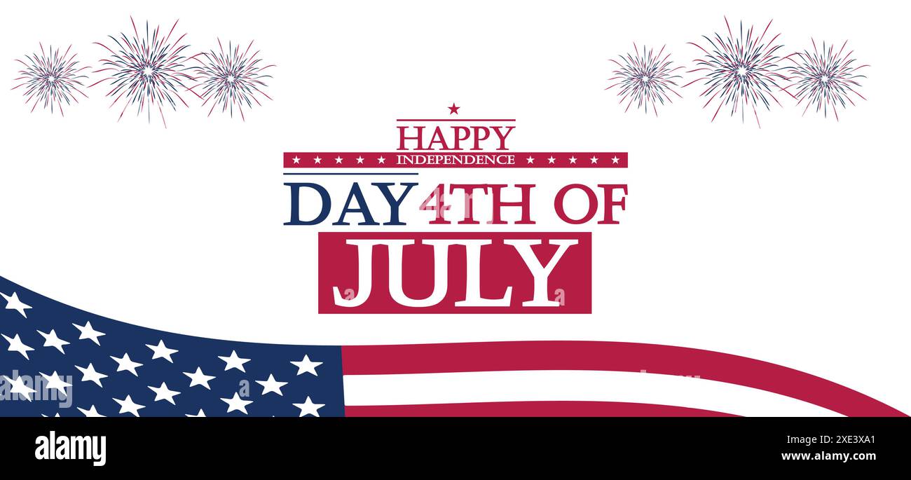 Celebrate USA's Independence Day with fireworks, flags, and patriotic