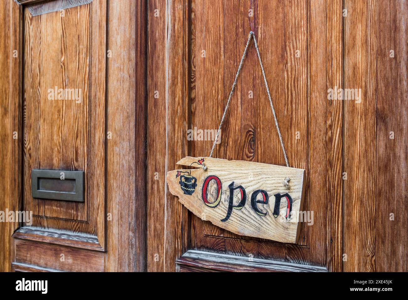 Vintage open sign board hi-res stock photography and images - Alamy