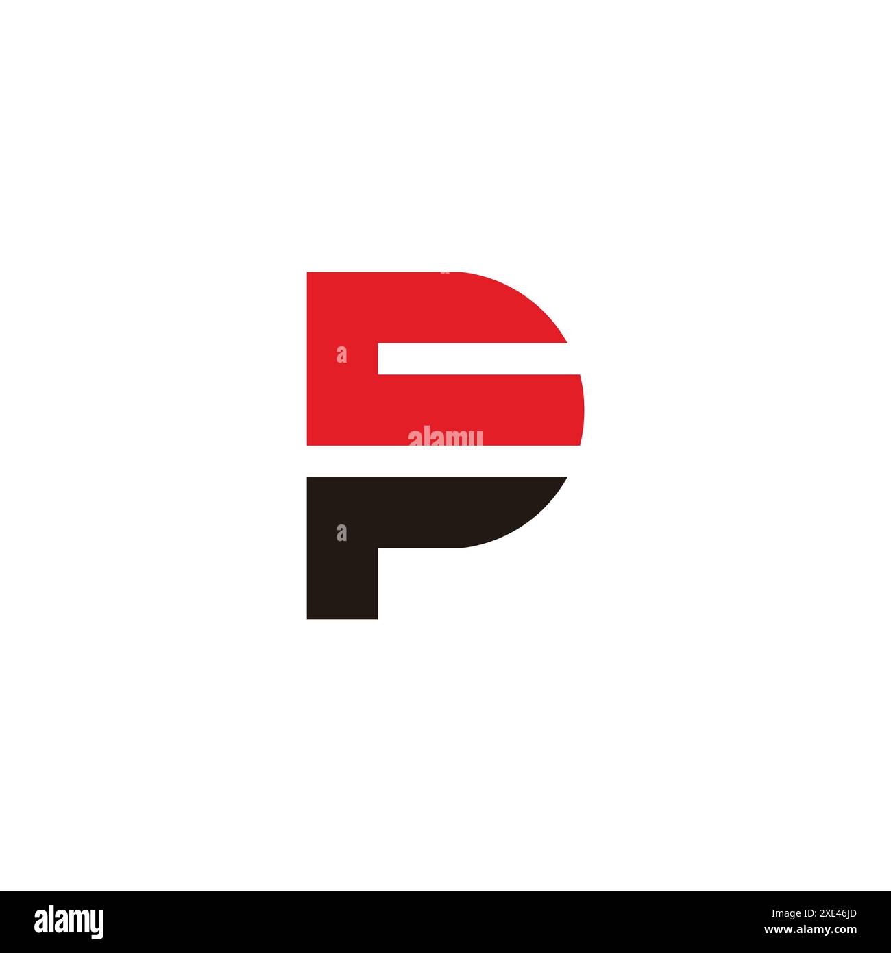 letter cp simple stripes geometric logo vector Stock Vector Image & Art ...