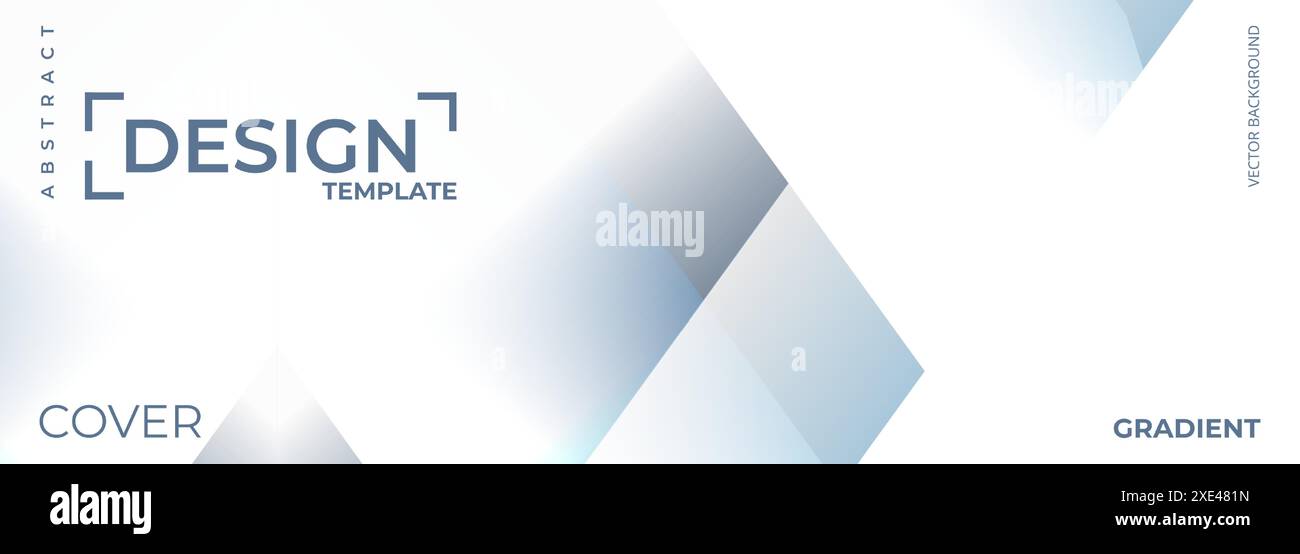 White abstract banner with diagonal geometric shapes. Modern white and ...