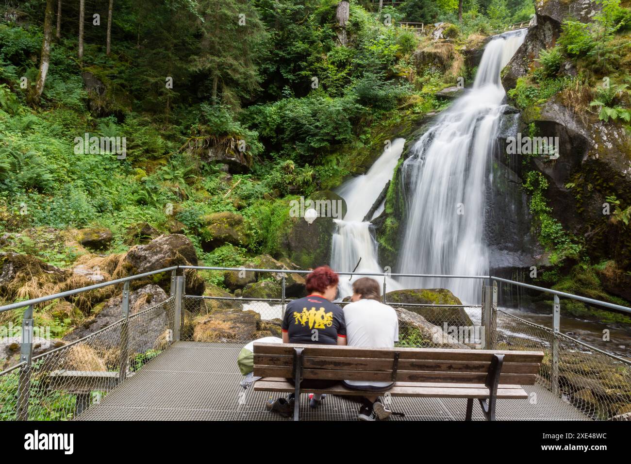 cascadas Triberg, Triberger Wasserfälle , con un descenso de 163 metros, río Gutach, Triberg