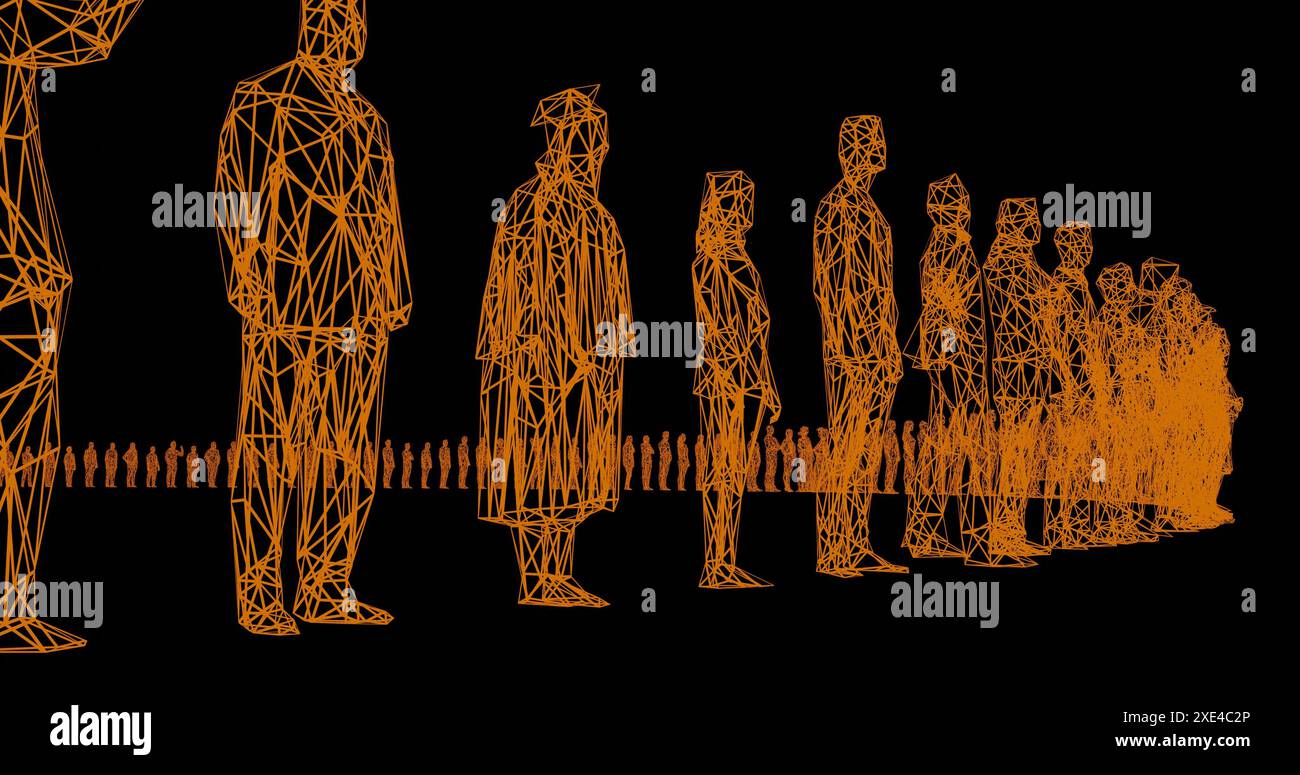 Human figures as crowd for society or social issues Stock Photo - Alamy