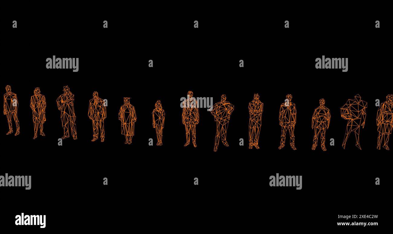 Human figures as crowd for society or social issues Stock Photo - Alamy