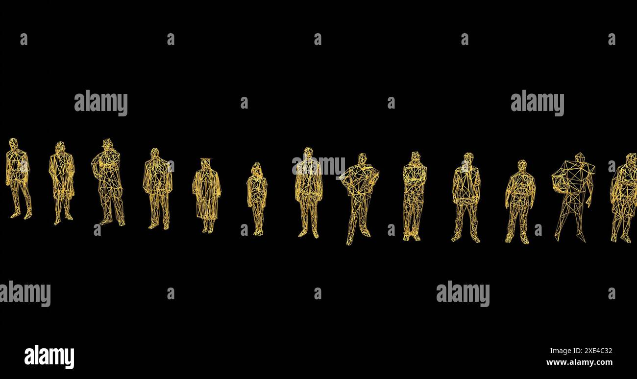 Human figures as crowd for society or social issues Stock Photo - Alamy
