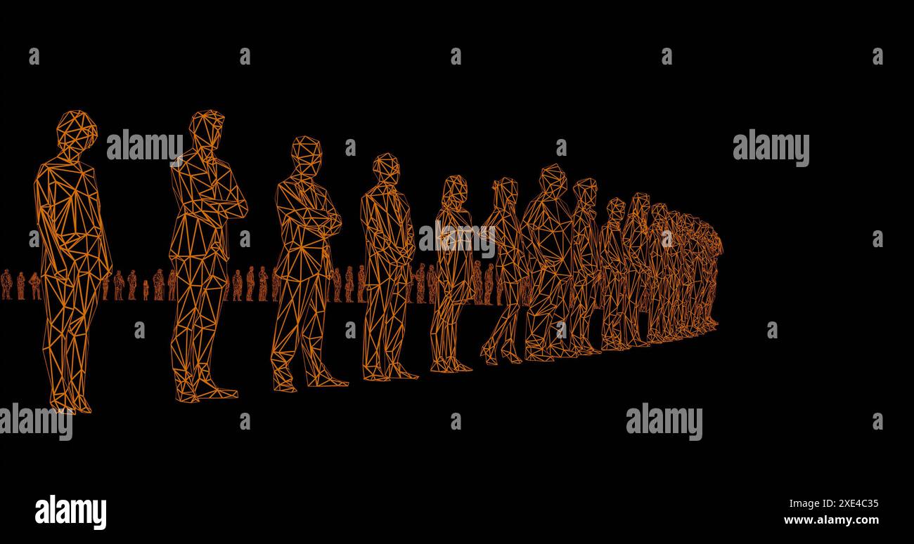 Human figures as crowd for society or social issues Stock Photo - Alamy