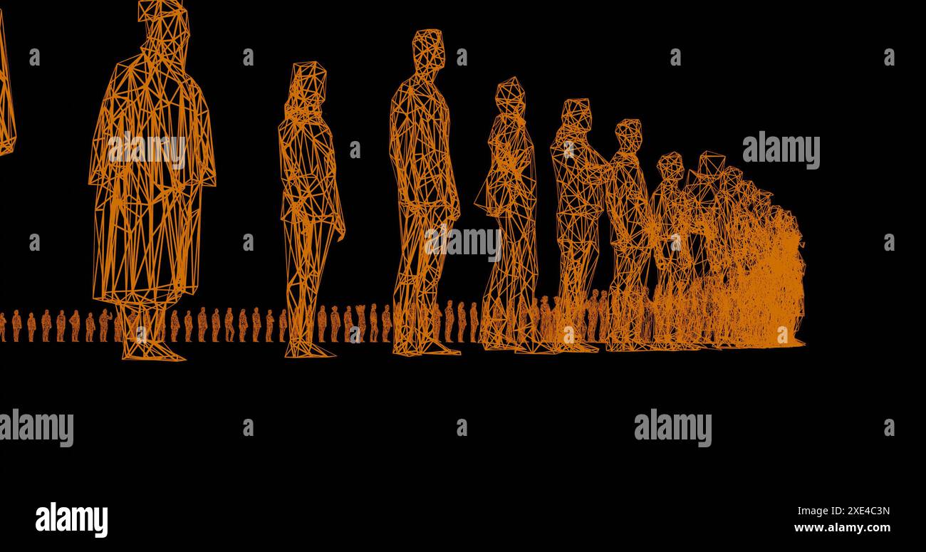 Human figures as crowd for society or social issues Stock Photo - Alamy