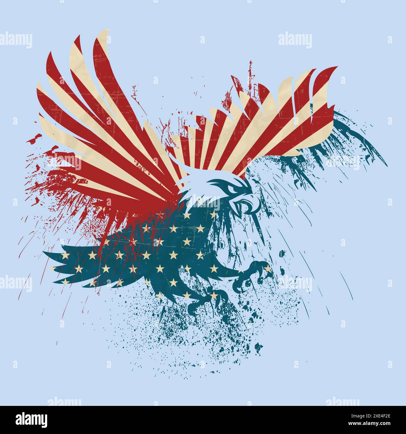 Happy Independence Day united states, vector logo symbol of a gallant ...