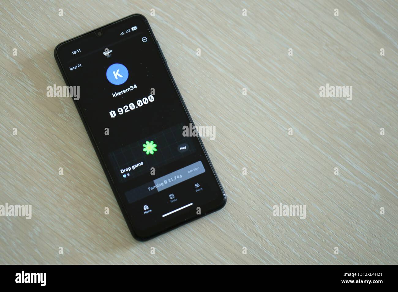 KYIV, UKRAINE - APRIL 20, 2024 Blum telegram bot on smartphone screen. Blum  is a viral Telegram based crypto game for earn tokens by managing a virtual  crypto exchange Stock Photo - Alamy