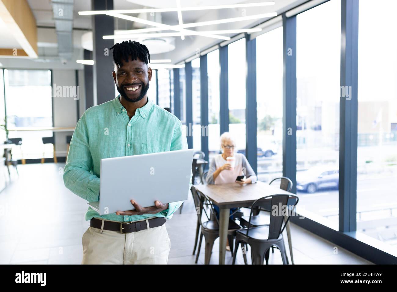 Large bright office panoramic windows hi-res stock photography and ...