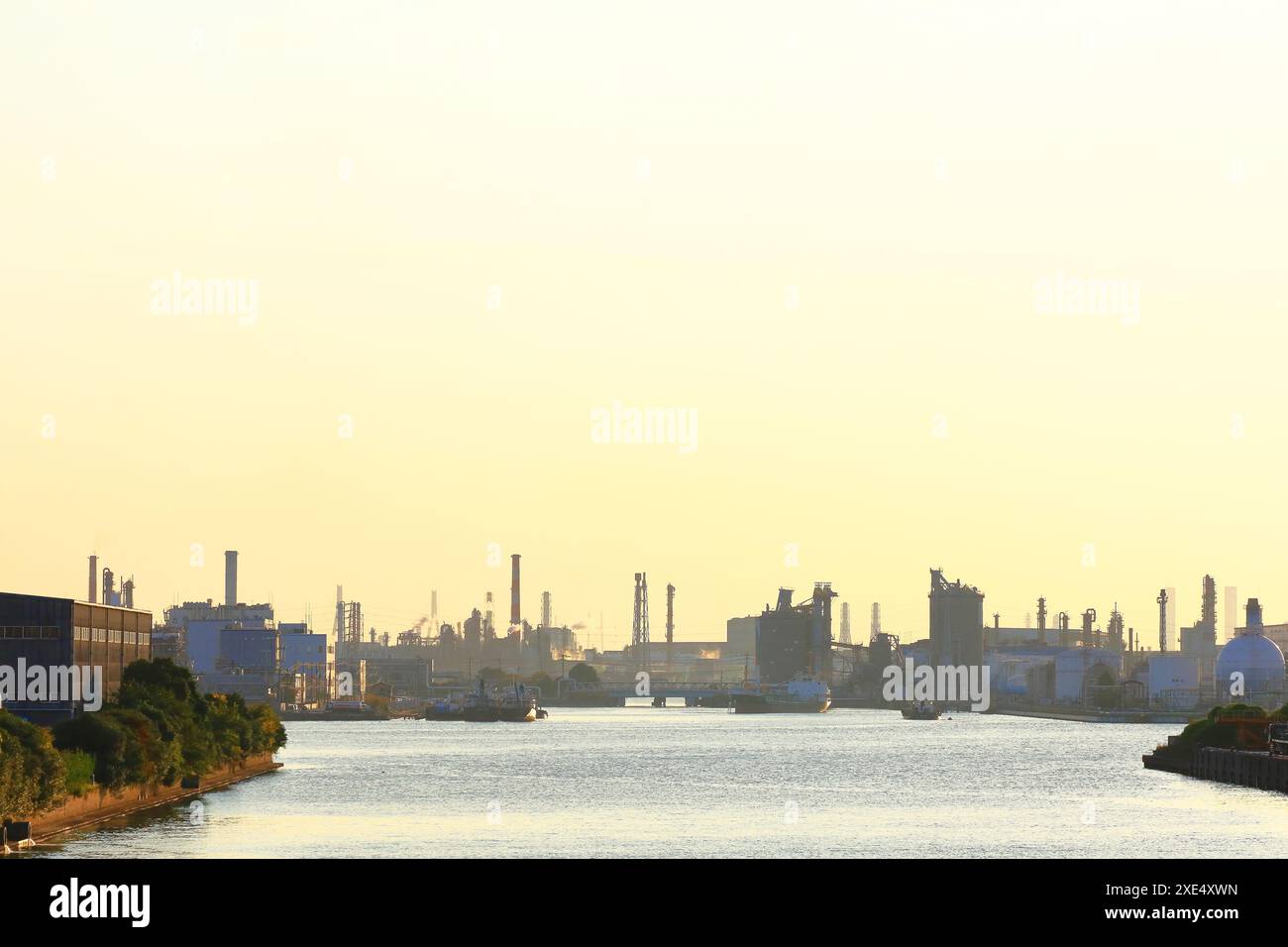 Kanagawa Prefecture Kawasaki City industrial complex Stock Photo