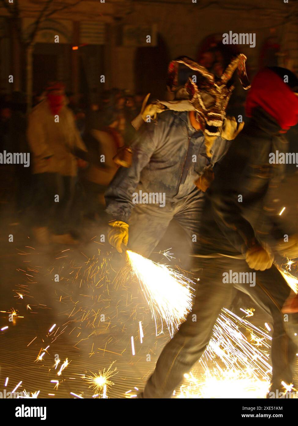 Correfoc.Llucmajor. Mallorca. Baleares.EspaÃ±a. Stock Photo