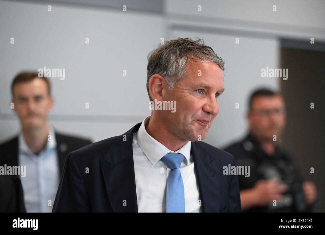 26 June 2024, Saxony-Anhalt, Halle (Saale): Björn Höcke (M), chairman ...