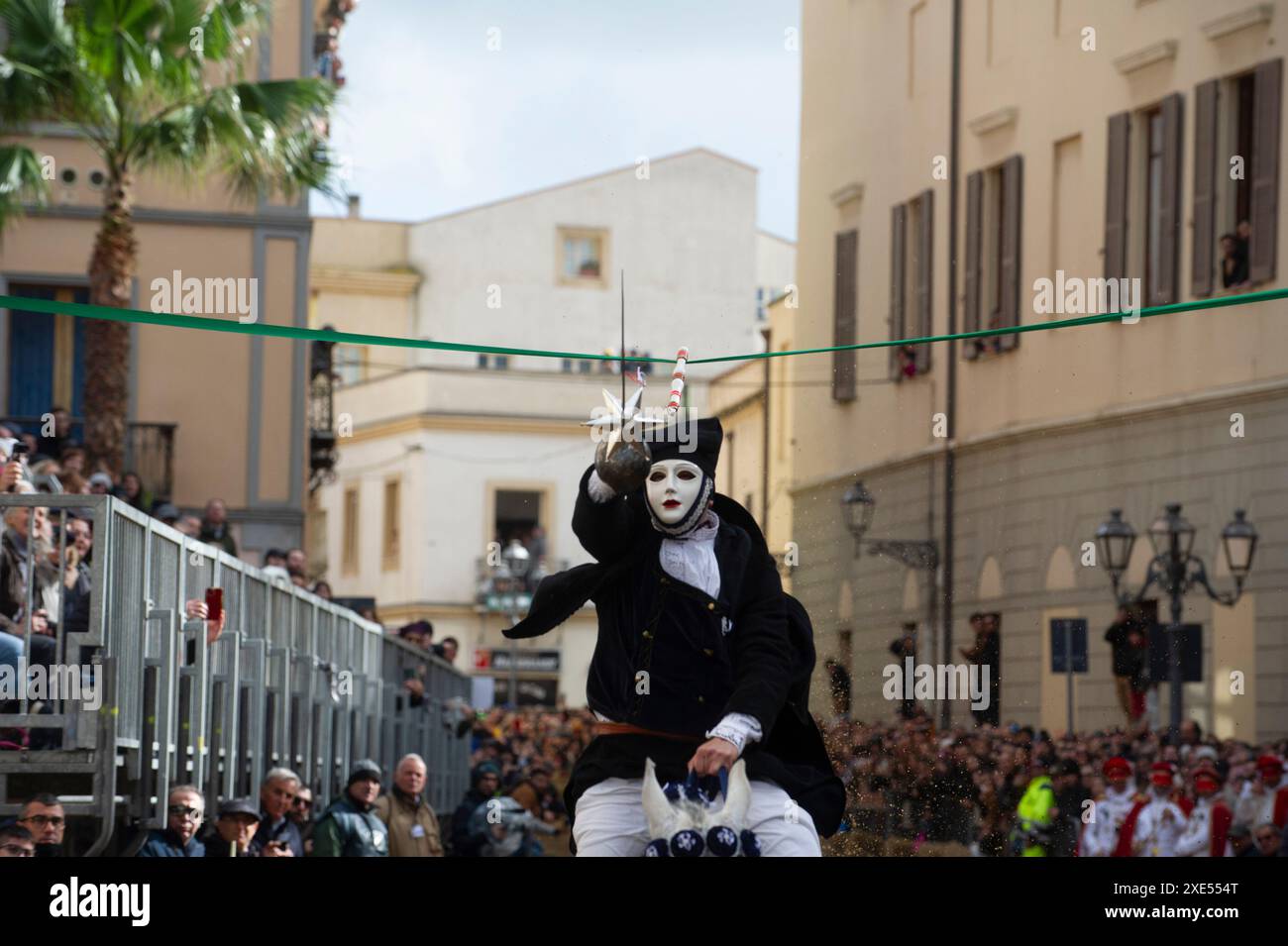 11 February 2024 – Italy, Sardinia, Oristano, During the costume ...