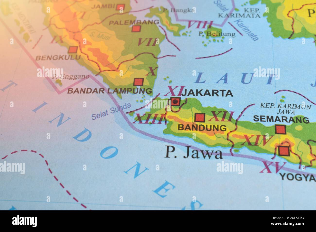 Map of Jakarta. DKI Jakarta is the capital city of Indonesia, located ...