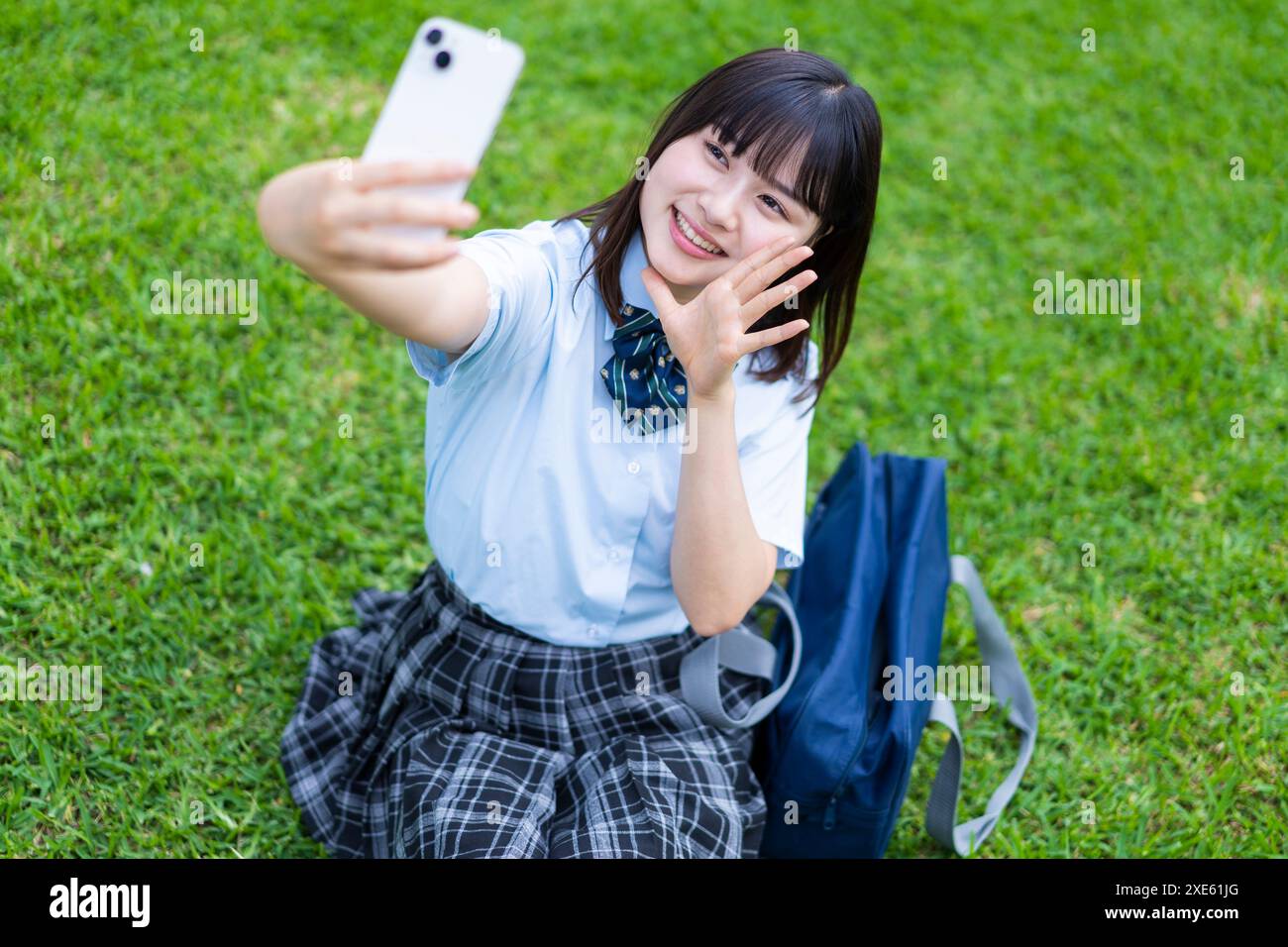 Girl taking selfie Stock Photo Alamy