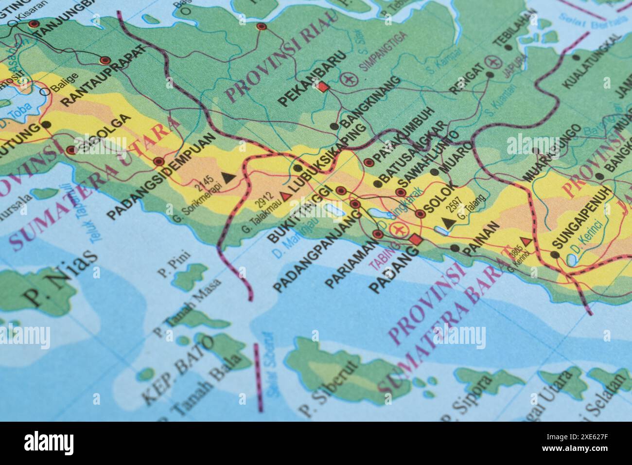 Map Of Sumatra Island Is The Sixth Largest Island In The World Located Map Of Sumatra Island Is The Sixth Largest Island In The World Located In Indonesia 2XE627F 