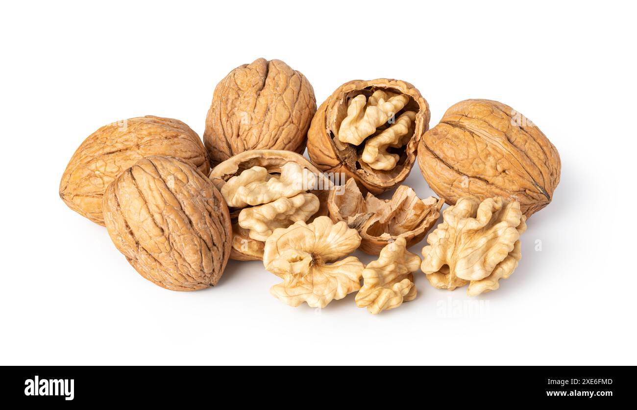 Walnut on white background Stock Photo