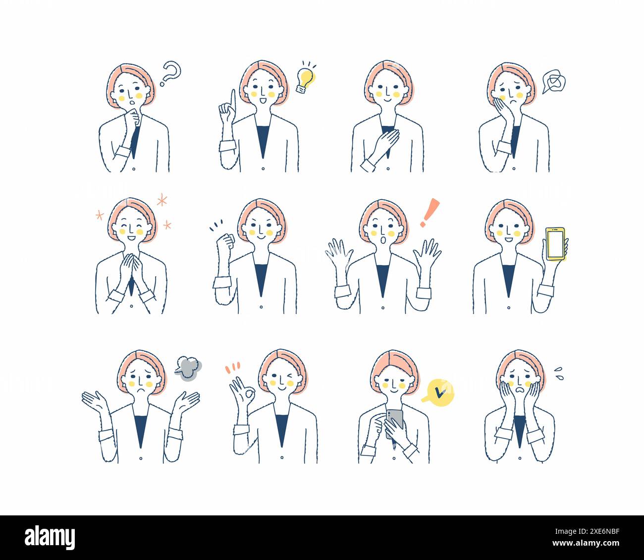 Female Facial Expression Validation Set Stock Photo Alamy Female facial expression validation set stock photo alamy