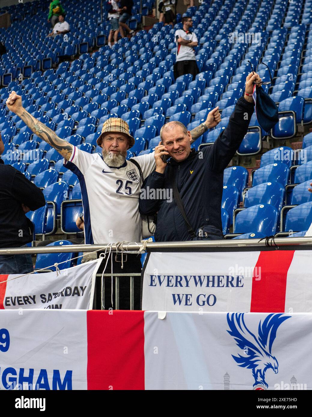 GELSENKIRCHEN, GERMANY - JUNE 16: Crystal Palace fans the UEFA EURO ...