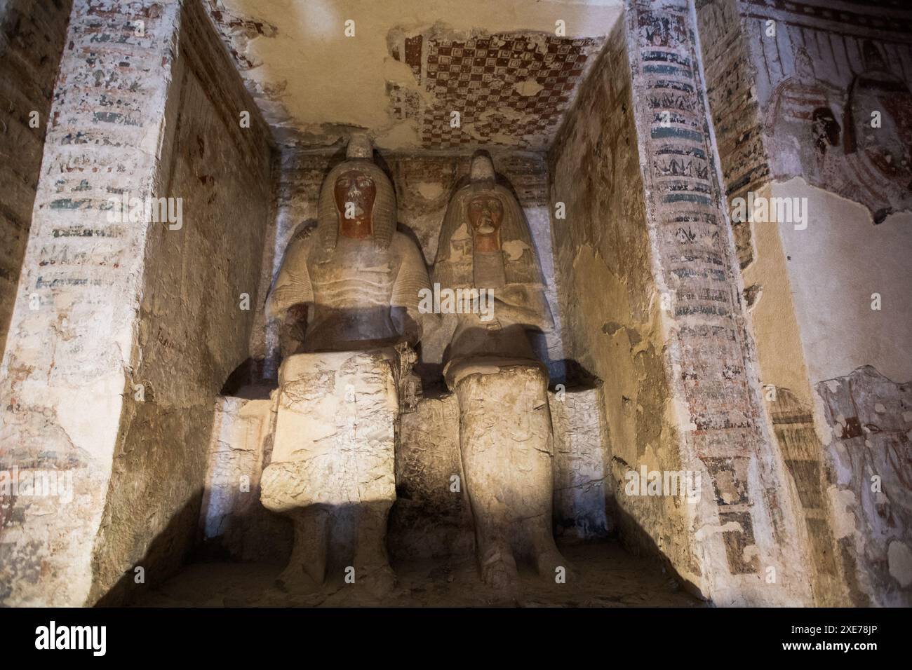 Statues of Amenemopet and Nodjmet, Tomb of Amenemopet, TT41, Tombs of