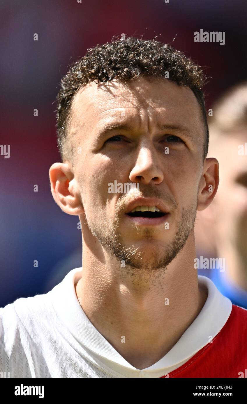 HAMBURG, GERMANY JUNE 19 Ivan Perisic of Croatia during the UEFA