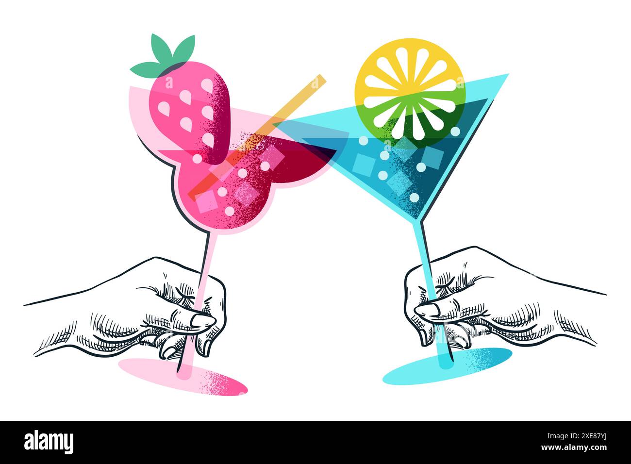 Non alcoholic mojito drink Stock Vector Images Alamy