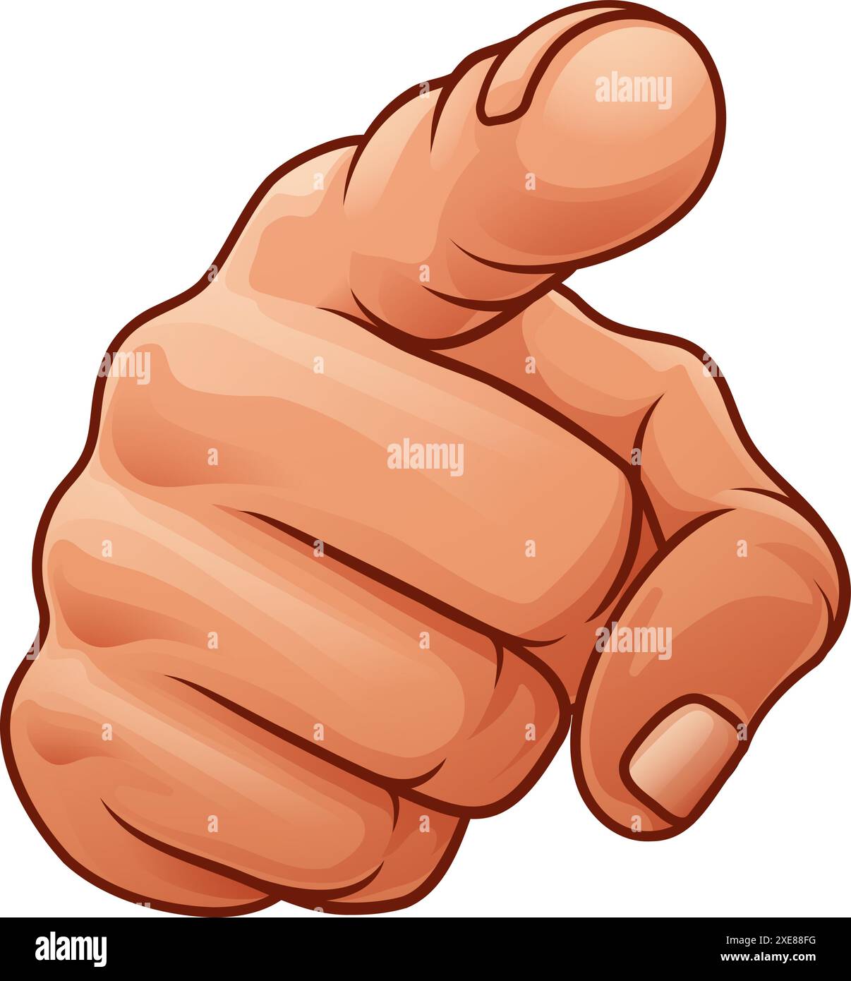 Want You Pointing Finger Cartoon Hand Icon Stock Vector Image & Art - Alamy