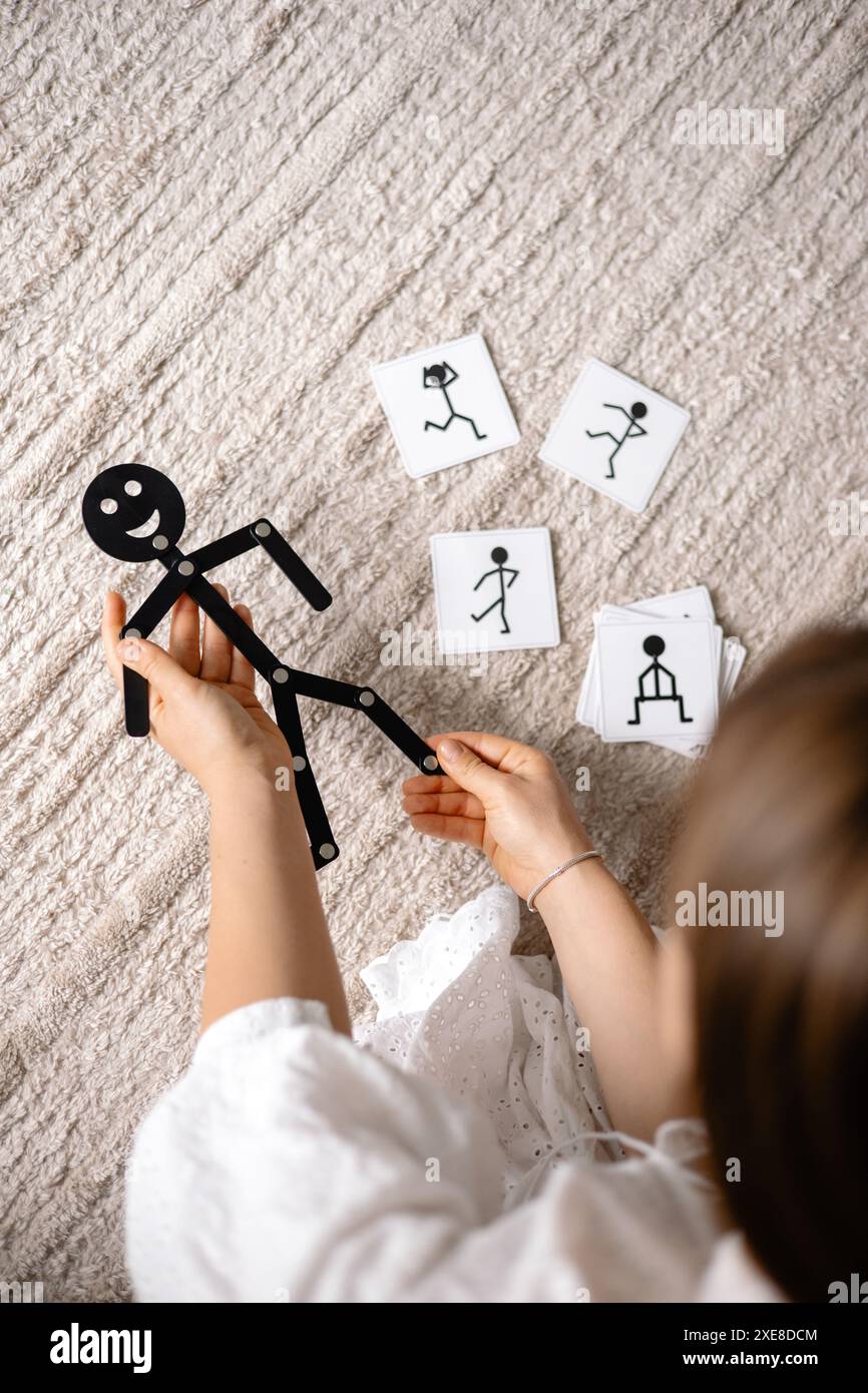 A game for the development of hand eye coordination in children stock