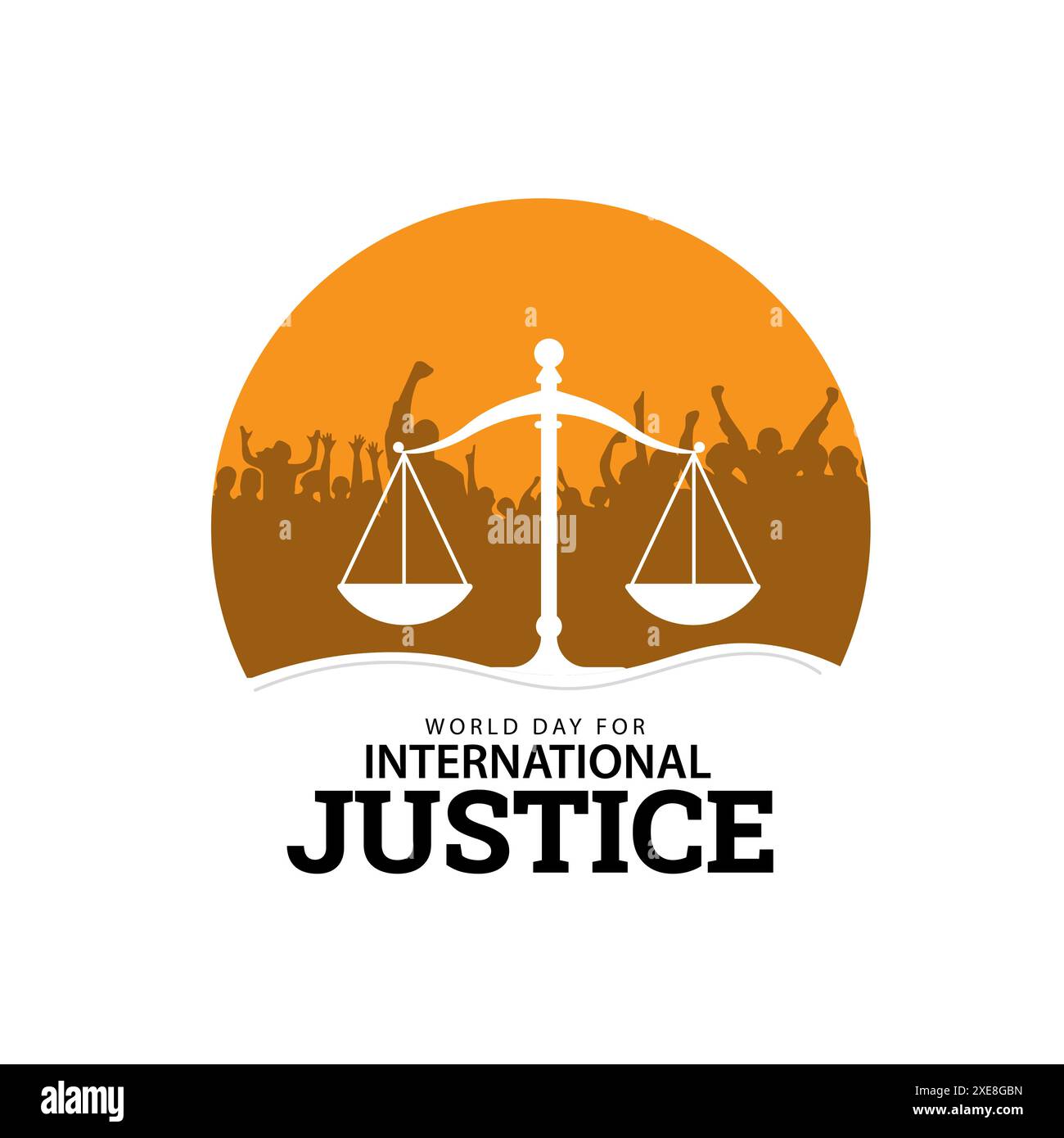 World Day of Social Justice, observed is dedicated to promoting social justice. National Law Day. Constitution of India. Vector Illustration of World Stock Vector
