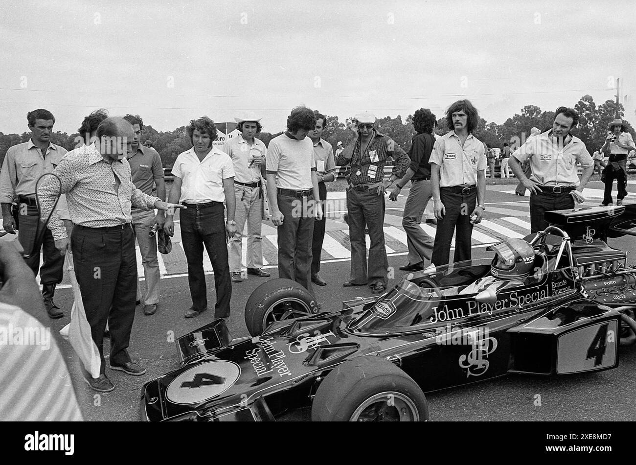 Brazilian car racer Emerson Fittipaldi at the Gran Premio Argentina