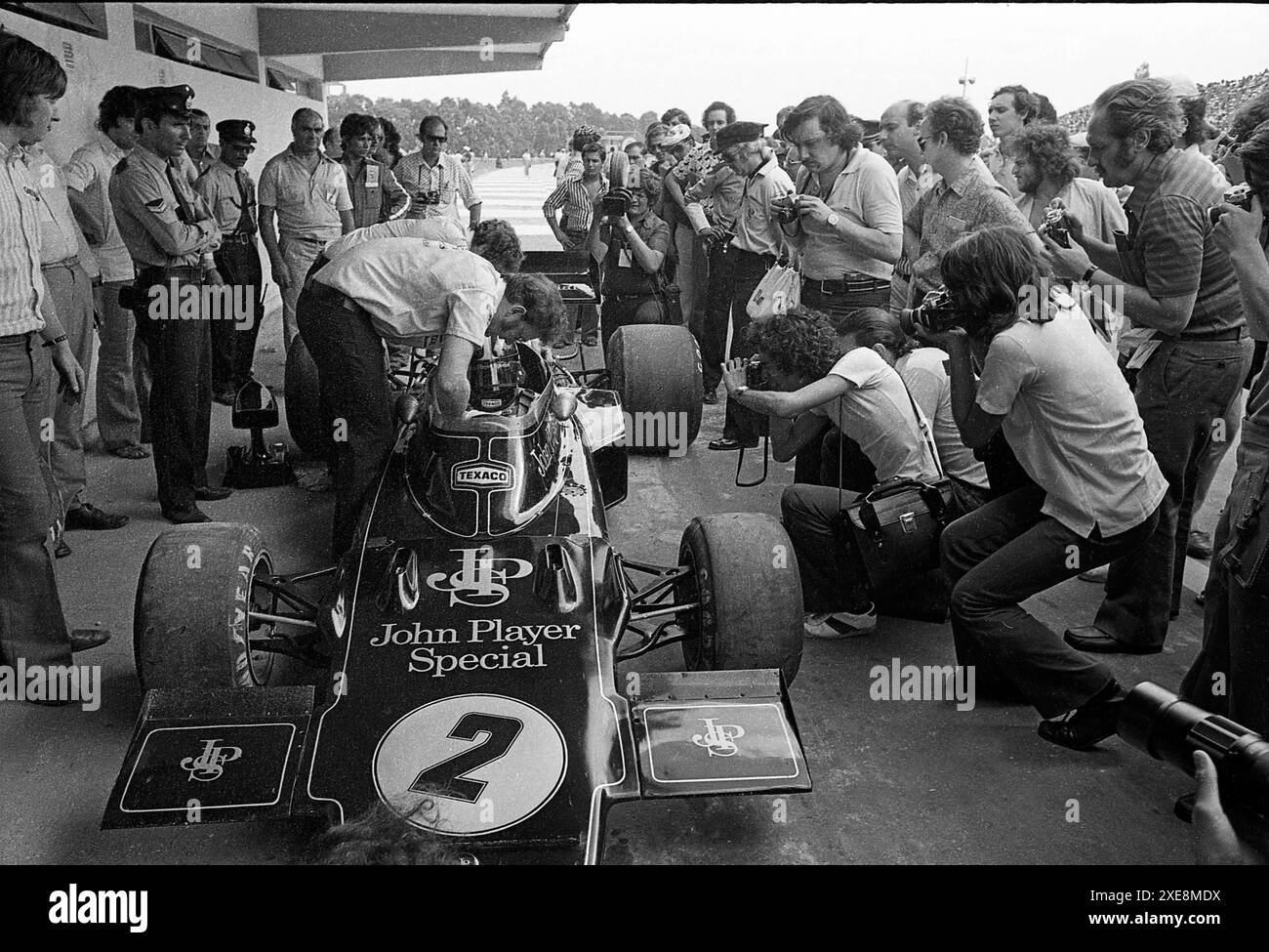 Brazilian car racer Emerson Fittipaldi at the Gran Premio Argentina