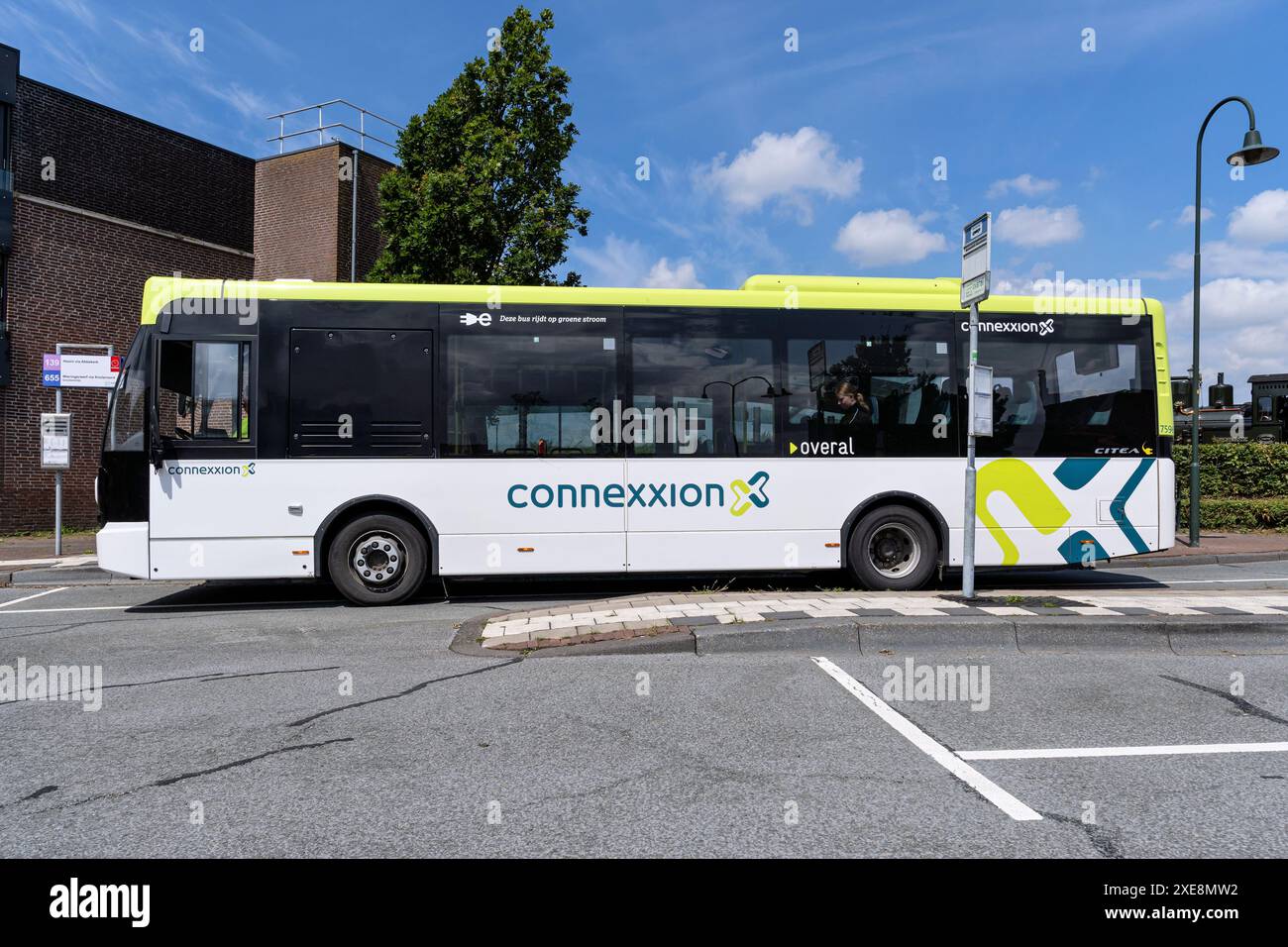 Connexxion VDL Citea LLE-99 electric bus in Medemblik, Netherlands Stock Photo