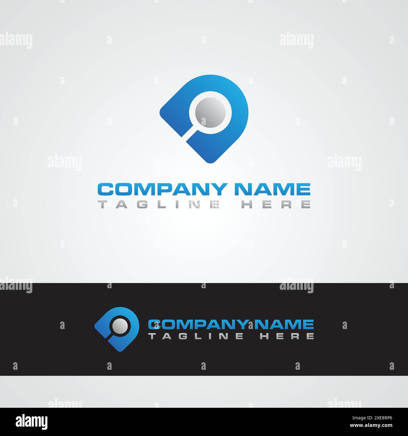 Letter d tech logo initial design template Stock Vector