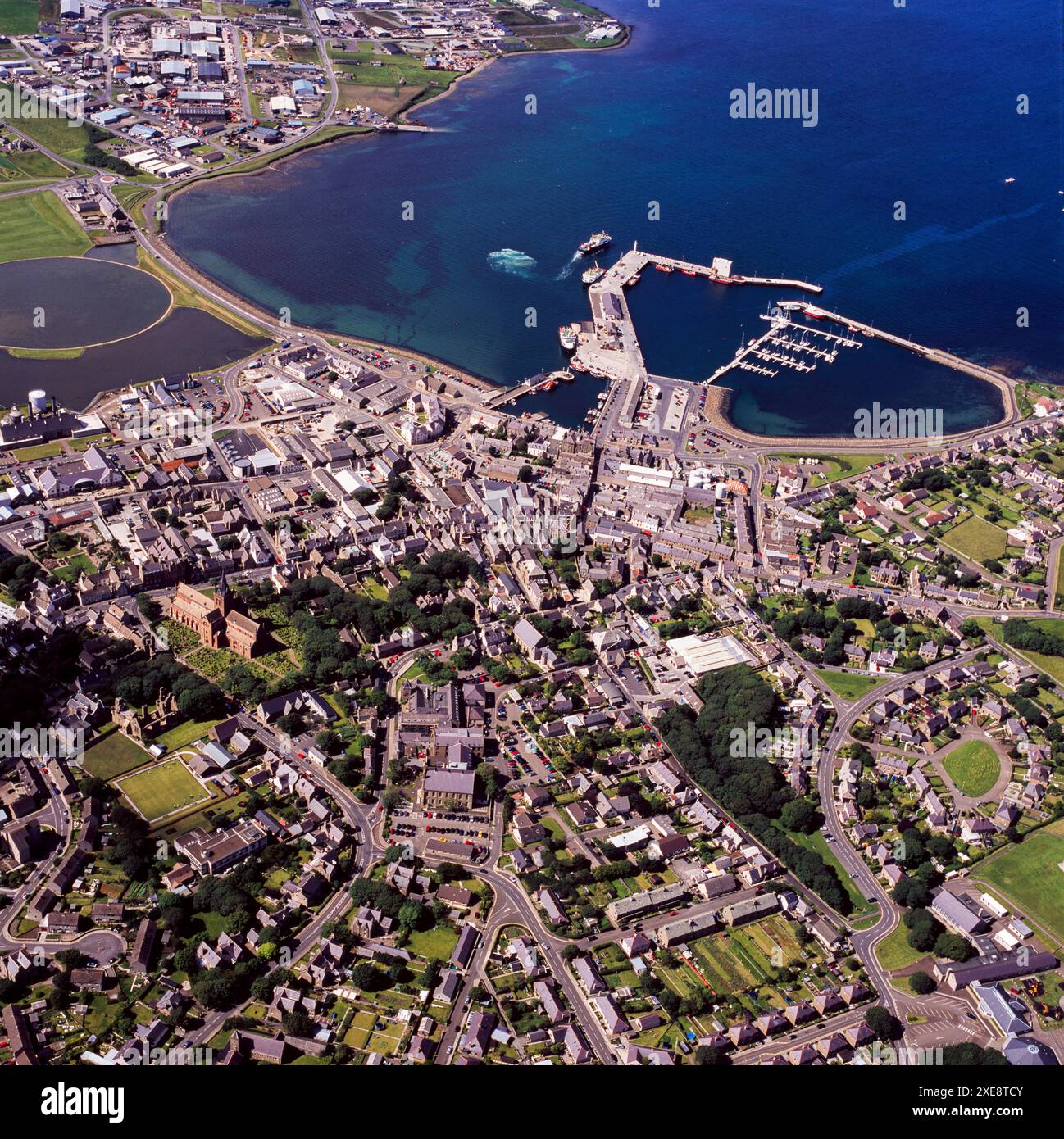 Aerial view of kirkwall hi-res stock photography and images - Alamy