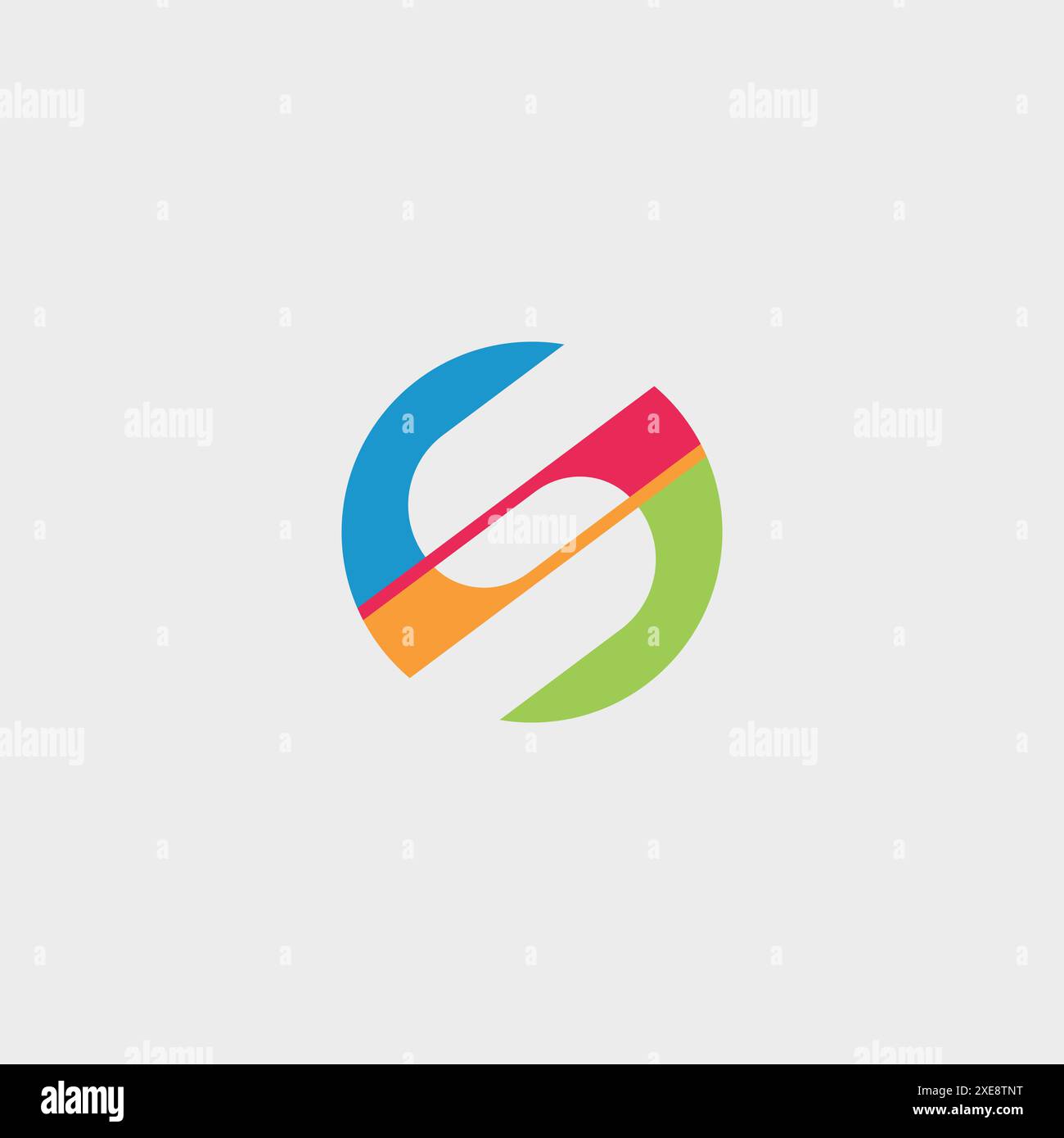 Modern creative colorful letter S logo icon vector Stock Vector Image ...