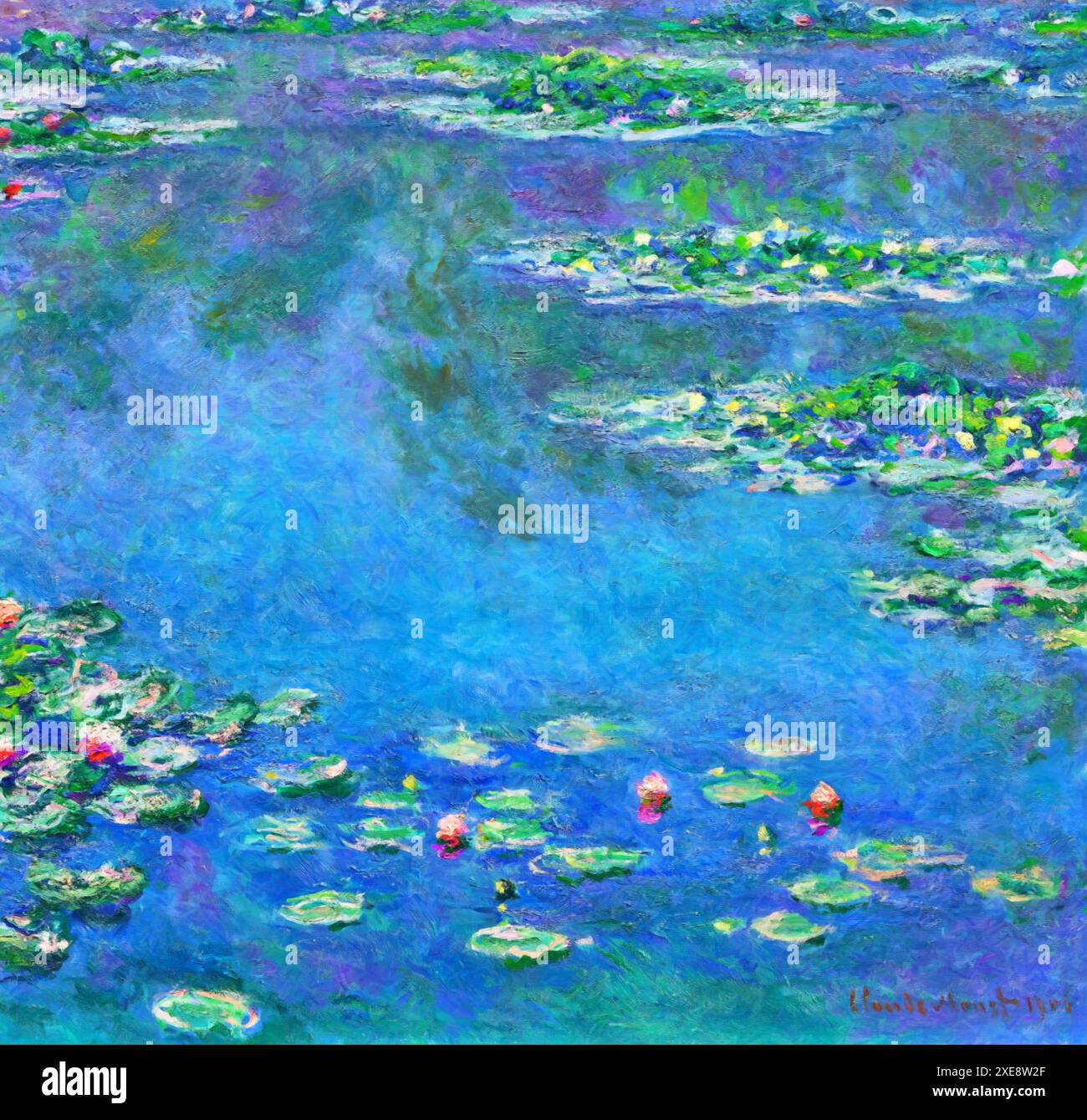 Claude Vector Image Monet claude waterlilies Stock Vector Images - Alamy