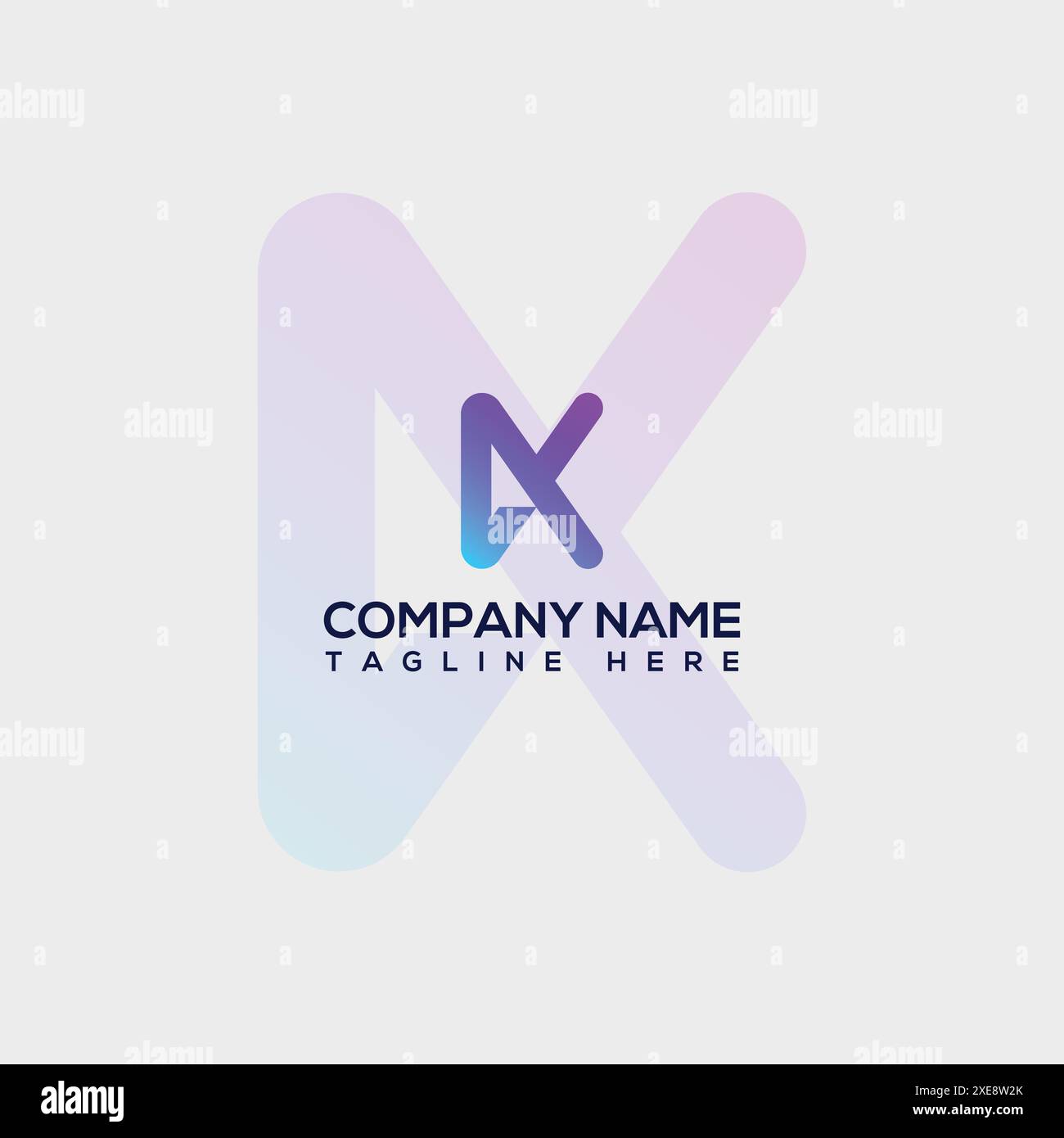 Alphabet K logo icon design template elements. Gradient color style. Vector illustration. Stock Vector