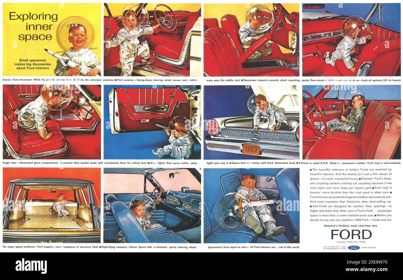 1963 Ford station wagons ad - 
