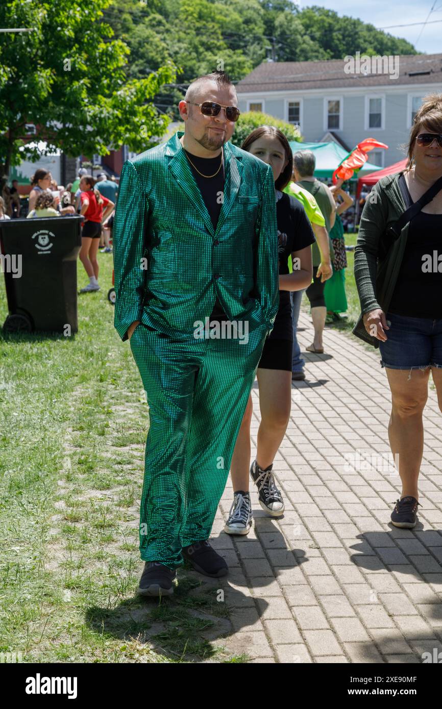 Cosplayers at Ozfest. annual festival and parade in Canastota, New York, birthplace of L. Frank Baum, who wrote The Wizard of Oz. Stock Photo