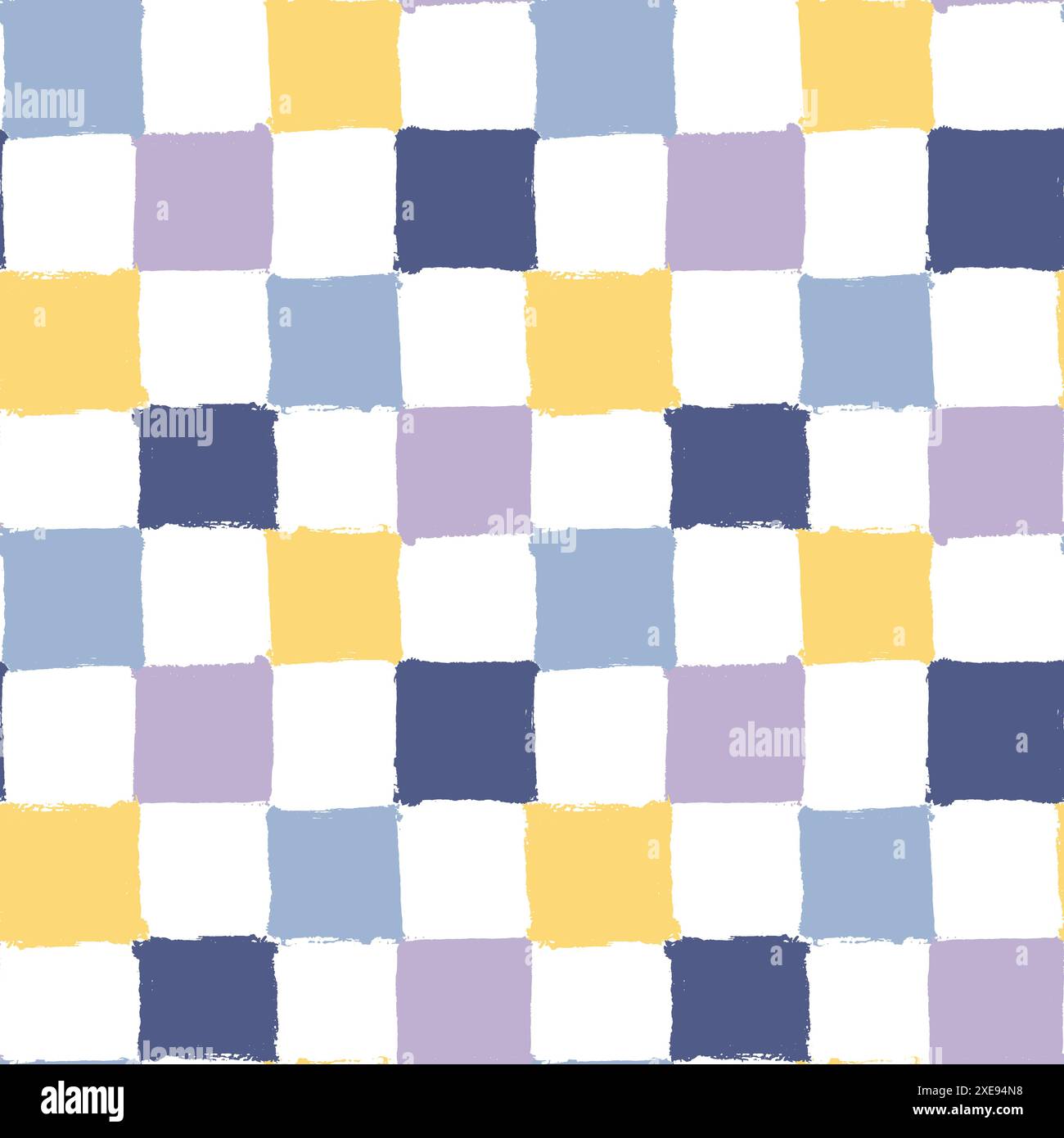 Checkered Pattern. Seamless background. Colorful textured checkerboard Stock Vector